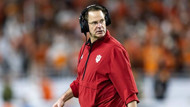 Jan 19, 2026; Miami Gardens, FL, USA; Indiana Hoosiers head coach Curt Cignetti against the Miami Hurricanes in the College Football Playoff National Championship game at Hard Rock Stadium. Mandatory Credit: Mark J. Rebilas-Imagn Images Jan 19, 2026; Miami Gardens, FL, USA; Indiana Hoosiers head coach Curt Cignetti against the Miami Hurricanes in the College Football Playoff National Championship game at Hard Rock Stadium. Mandatory Credit: Mark J. Rebilas-Imagn Images