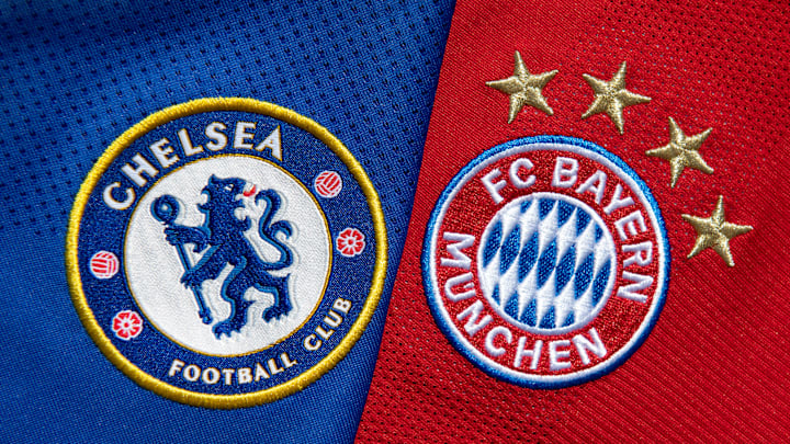 The Club Badges of Chelsea and FC Bayern Munich