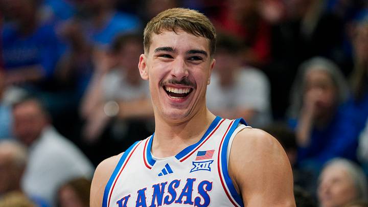 Kansas Jayhawks guard Kohl Rosario (7)