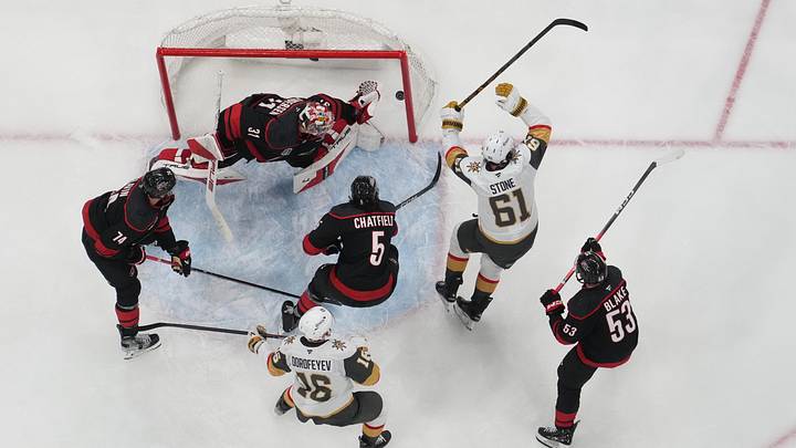 The Hurricanes and Golden Knights Game 3 is set as a pick'em. The Hurricanes and Golden Knights Game 3 is set as a pick'em.