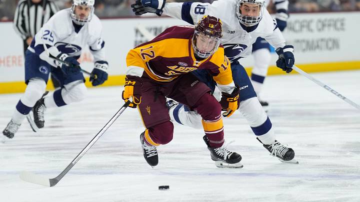 Cullen Potter was the only first-round NHL Draft Pick, No. 32 overall by Calgary in 2025, to go through the transfer portal, from Arizona State to Michigan State.