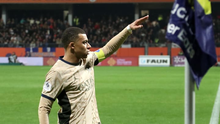 Mbappe excelled against Montpellier and is the top scorer in Ligue 1. / Xavier Laine/GettyImages