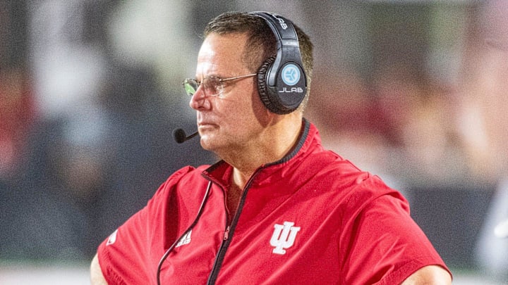 Indiana coach Curt Cignetti on the sidelines Sept. 20, 2025, vs. Illinois at Memorial Stadium in Bloomington. IU won 63-10. Indiana coach Curt Cignetti on the sidelines Sept. 20, 2025, vs. Illinois at Memorial Stadium in Bloomington. IU won 63-10.