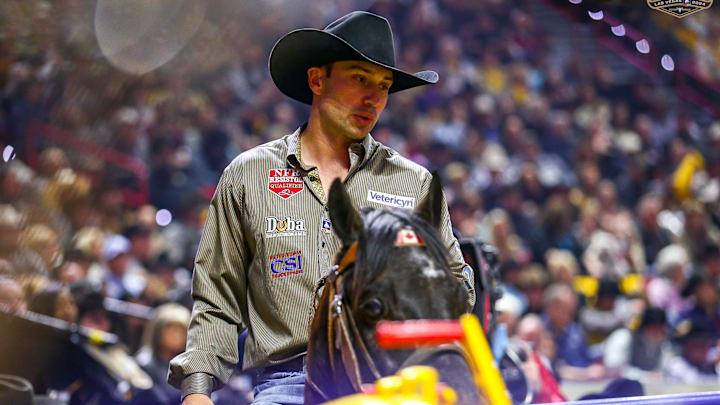 Jesse Brown's change in horses proved to be a smart move on Monday as he picked up the steer wrestling win Round 5 at NFR. 