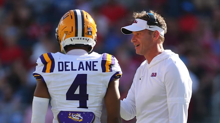 LSU Tigers cornerback and NFL draft prospect Mansoor Delane (4) 