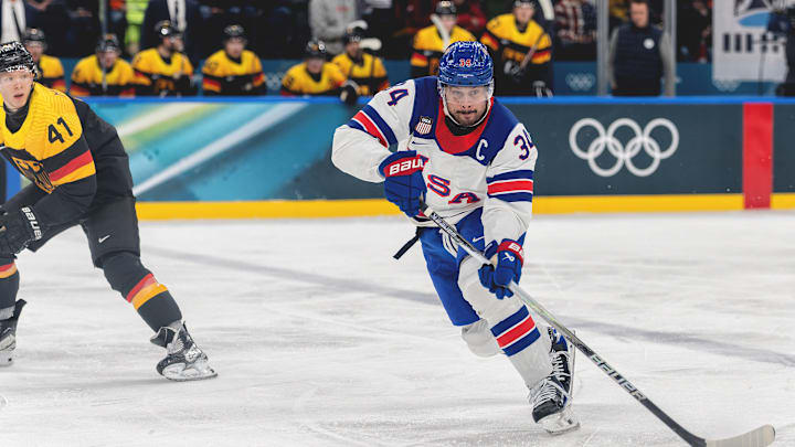 Auston Matthews scored two goals for Team USA on Sunday. Auston Matthews scored two goals for Team USA on Sunday.