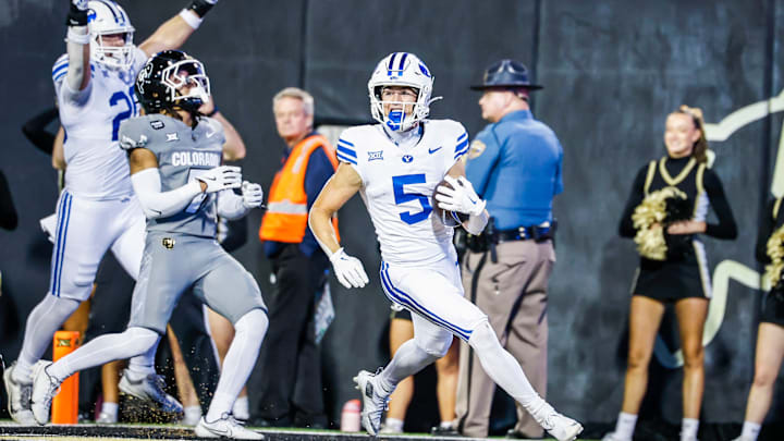 BYU WR Cody Hagen against Colorado