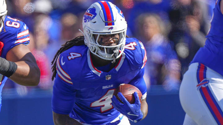 Buffalo Bills running back James Cook.