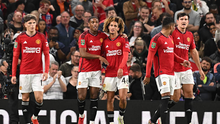 Les joueurs de United face à Crystal Palace