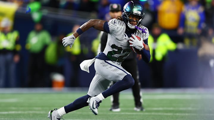 Seattle Seahawks wide receiver Rashid Shaheed (22).