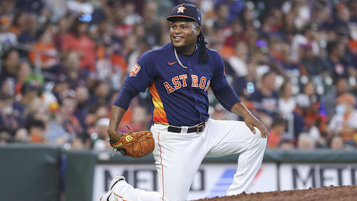 Houston Astros starting pitcher Framber Valdez.