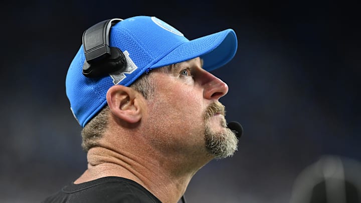Detroit Lions head coach Dan Campbell on Nov 28, 2024.