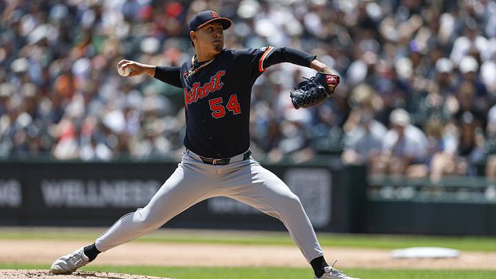 May 31, 2026; Chicago, Illinois, USA; Detroit Tigers starting pitcher Keider Montero (54) delivers a pitch against the Chicago White Sox during the first inning at Rate Field. Mandatory Credit: Kamil Krzaczynski-Imagn Images May 31, 2026; Chicago, Illinois, USA; Detroit Tigers starting pitcher Keider Montero (54) delivers a pitch against the Chicago White Sox during the first inning at Rate Field. Mandatory Credit: Kamil Krzaczynski-Imagn Images