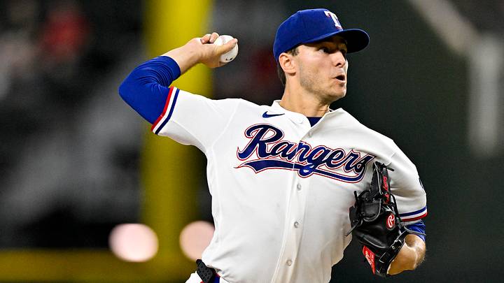 Texas Rangers starting pitcher Jack Leiter. Credit: Jerome Miron-Imagn Images