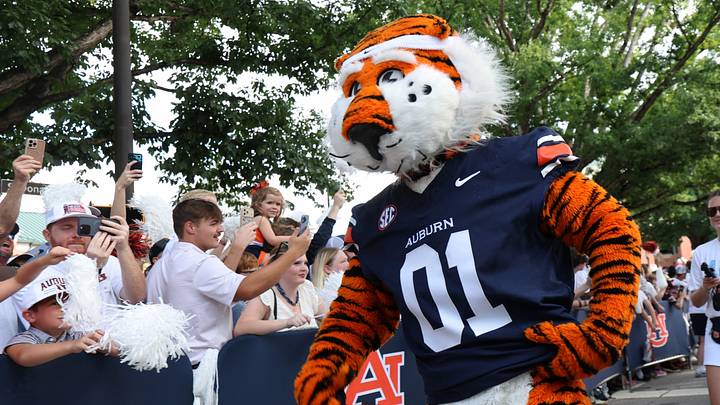 Aubie, the Auburn Tigers mascot leads the team through Tiger Walk before the game against the Southern Mississippi Golden Eagles at Jordan-Hare Stadium. Mandatory Credit: John Reed-Imagn Images Aubie, the Auburn Tigers mascot leads the team through Tiger Walk before the game against the Southern Mississippi Golden Eagles at Jordan-Hare Stadium. Mandatory Credit: John Reed-Imagn Images
