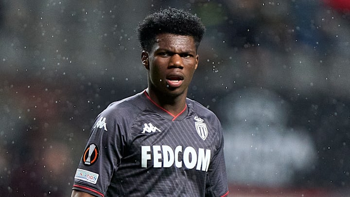 Aurélien Tchouaméni avec l'AS Monaco