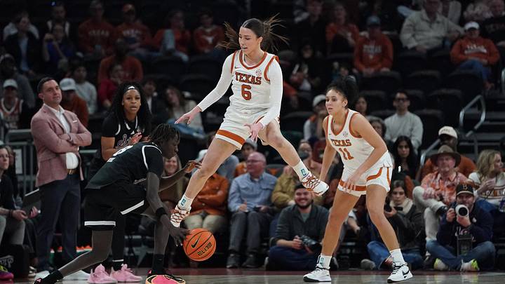 Feb 22, 2026; Austin, Texas, USA; Texas Longhorns guard Sarah Graves