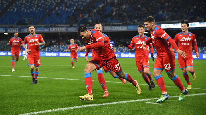 Petagna esulta dopo il gol contro la Sampdoria Petagna esulta dopo il gol contro la Sampdoria