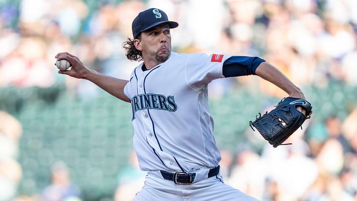 Jun 16, 2026; Seattle, Washington, USA; Seattle Marinersstarter Logan Gilbert (36) delivers a pitch during the first inning against the Baltimore Orioles at T-Mobile Park. Mandatory Credit: Stephen Brashear-Imagn Images Jun 16, 2026; Seattle, Washington, USA; Seattle Marinersstarter Logan Gilbert (36) delivers a pitch during the first inning against the Baltimore Orioles at T-Mobile Park. Mandatory Credit: Stephen Brashear-Imagn Images