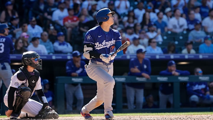 Los Angeles Dodgers designated hitter Shohei Ohtani is a great prop target on April 23. 