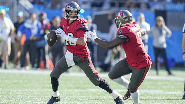 Tampa Bay Buccaneers quarterback Tom Brady (12)