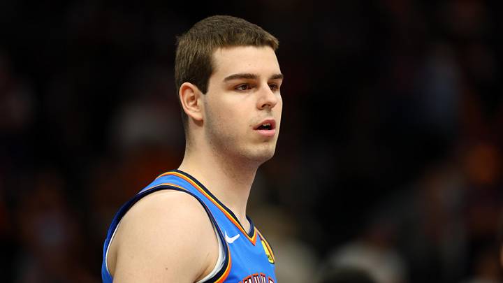 Oklahoma City Thunder guard Nikola Topic (44) 