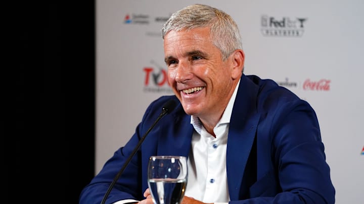 Jay Monahan will leave the PGA Tour at the end of 2026 as Brian Rolapp takes over as Tour CEO.