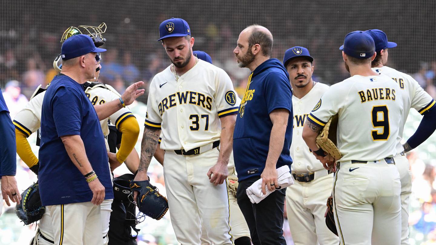 DL Hall Details Pec Issue That Cut Brewers Outing Short