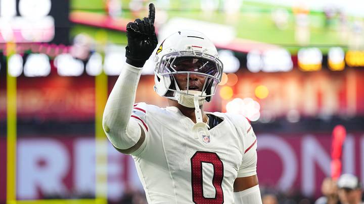 Dec 21, 2025; Glendale, Arizona, USA; Arizona Cardinals cornerback Will Johnson (0) reacts after a pass defense against the Atlanta Falcons during the second half at State Farm Stadium. Mandatory Credit: Joe Camporeale-Imagn Images Dec 21, 2025; Glendale, Arizona, USA; Arizona Cardinals cornerback Will Johnson (0) reacts after a pass defense against the Atlanta Falcons during the second half at State Farm Stadium. Mandatory Credit: Joe Camporeale-Imagn Images