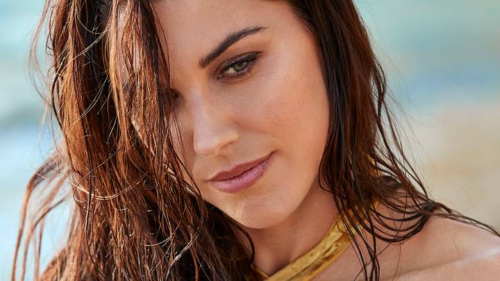 Alex Morgan was photographed by Ben Watts in St. Lucia. 