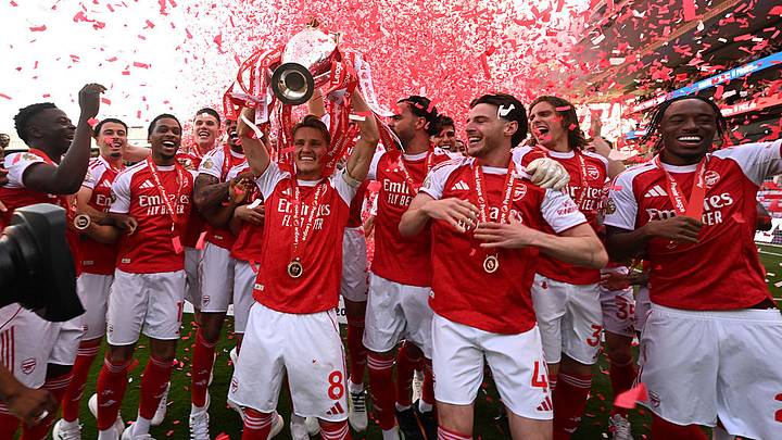 Arsenal won the Premier League in 2025-26.