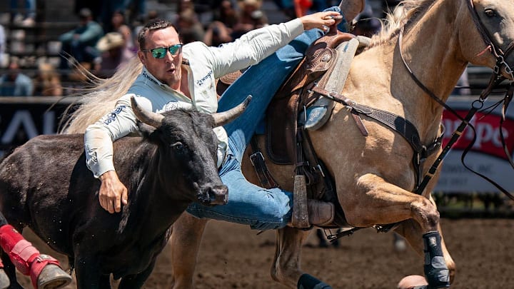 Riley Duvall won the steer wrestling title at the Dixie National Rodeo over the weekend, helping him move up in the PRCA World Standings and continue a hot start to 2025. 