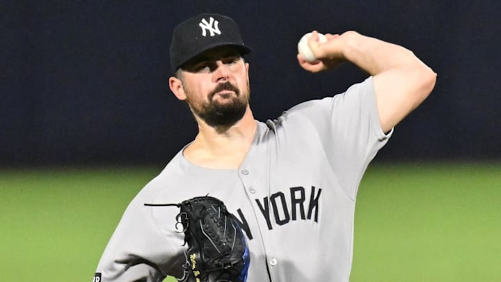 New York Yankees starting pitcher Carlos Rodón has a reputation for beating the Houston Astros