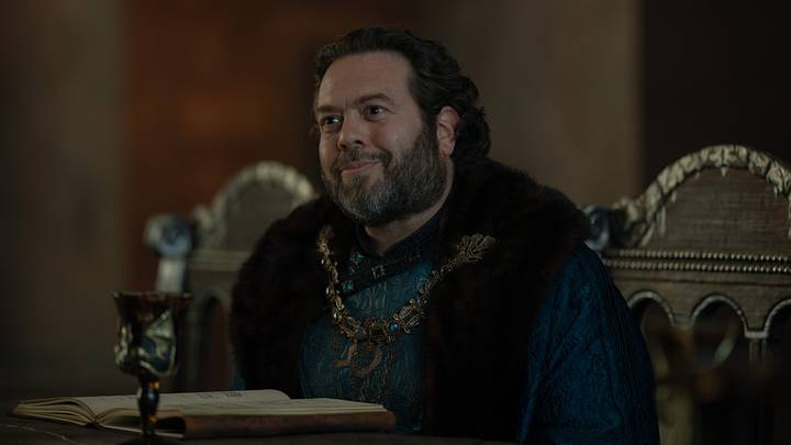 Dan Fogler as Torrhen Manderly in House of the Dragon season 3 episode 4. Photograph by Ollie Upton/HBO.