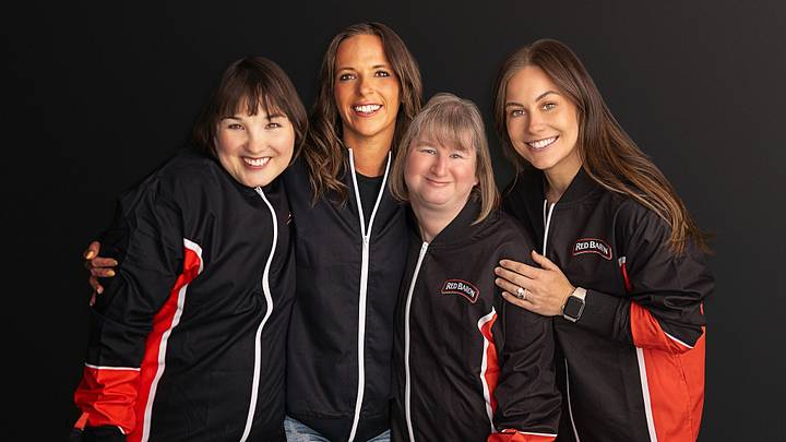 Shawn Johnson East (far right) with the stars of "SOARING". Shawn Johnson East (far right) with the stars of "SOARING".