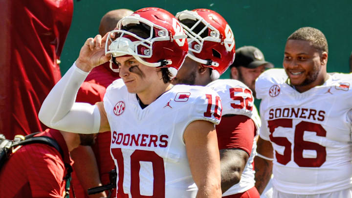 Oklahoma quarterback John Mateer Oklahoma quarterback John Mateer