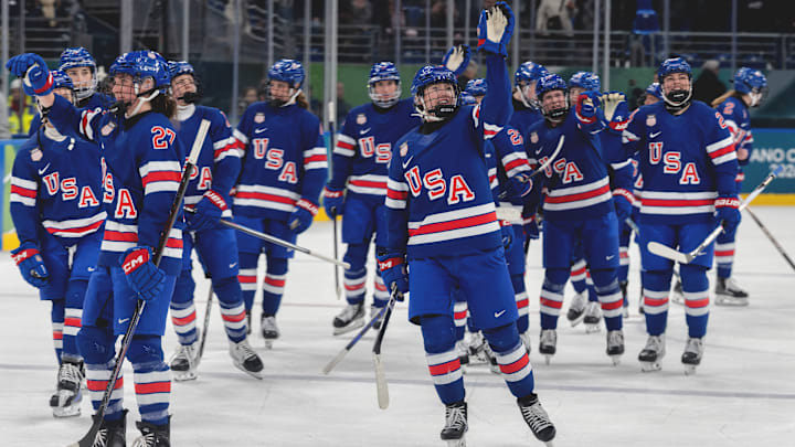 The U.S. had 13 different players tally points in a 5–0 semifinal win over Sweden.