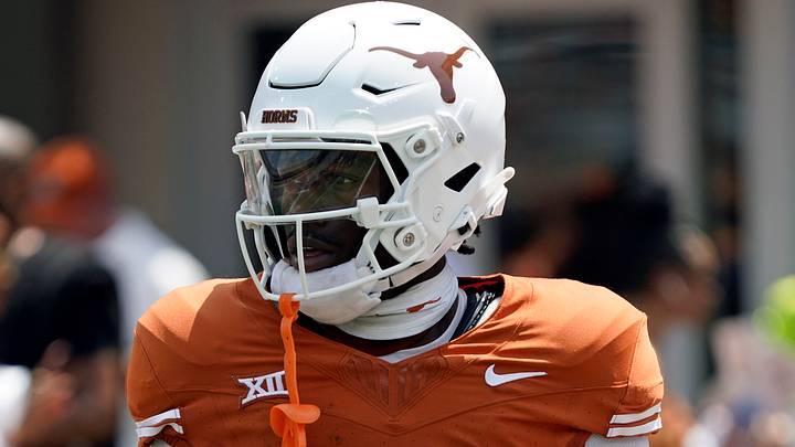 Texas Longhorns wide receiver Johntay Cook II (2) before a game against the Rice Owls at Darrell K Royal-Texas Memorial Stadium. Texas Longhorns wide receiver Johntay Cook II (2) before a game against the Rice Owls at Darrell K Royal-Texas Memorial Stadium.