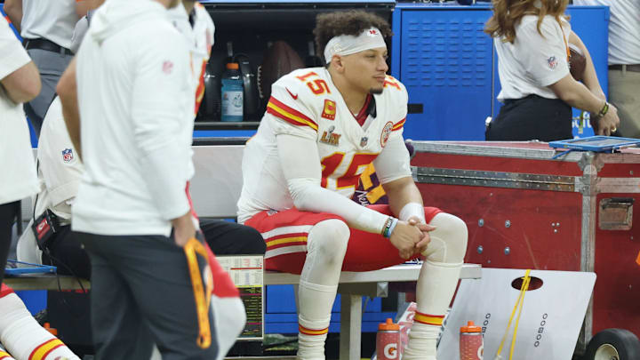 Patrick Mahomes had a rough night in the Chiefs' loss to the Eagles in Super Bowl LIX.