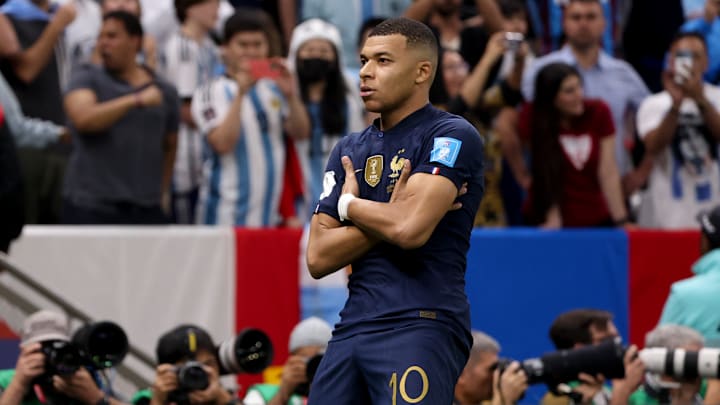 Kylian Mbappe beim Torjubel