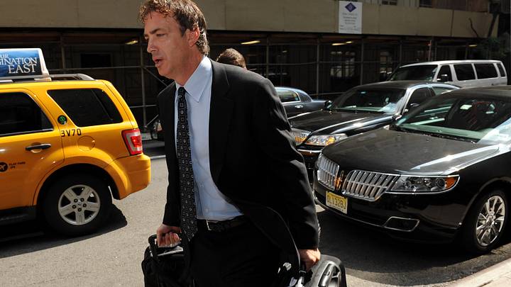 Jun 27, 2013; New York, NY, USA; Colorado Avalanche executive vice president of hockey operations Joe Sakic arrives at the Westin Hotel for the NHL Board of Governors meeting. Mandatory Credit: Joe Camporeale-USA TODAY Sports