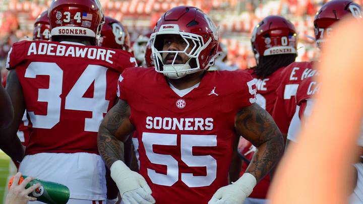 Oklahoma defensive lineman Danny Saili warms up prior to OU's game against UTEP. Oklahoma defensive lineman Danny Saili warms up prior to OU's game against UTEP.
