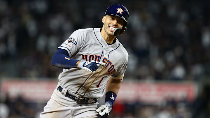 Carlos Correa ha bateado cuatro jonrones en Yankee Stadium