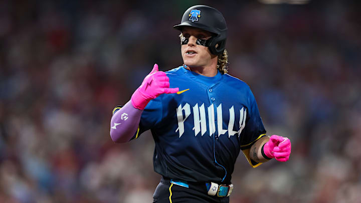 Harrison Bader went 0-for-1 with a walk and a run scored in his Phillies debut