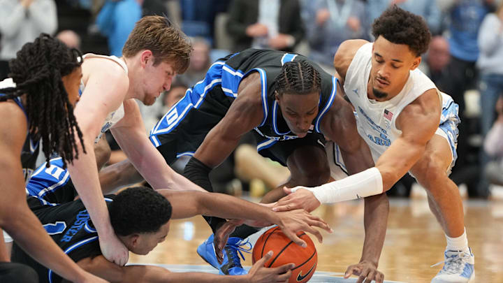 Duke is a big home favorite against UNC in their regular-season finale.