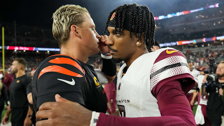 Washington Commanders quarterback Jayden Daniels