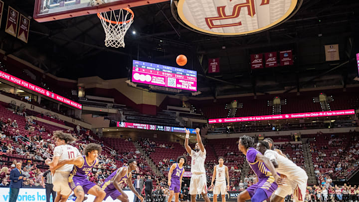 Florida State Seminoles guard Robert McCray V (6) shoots a free-throw. The Florida State Seminoles defeated the Alcorn State Braves 108-76 on Tuesday, Nov. 4, 2025.