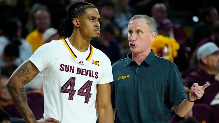 Arizona State head coach Bobby Hurley lost guard Adam Miller (44) to the transfer portal.