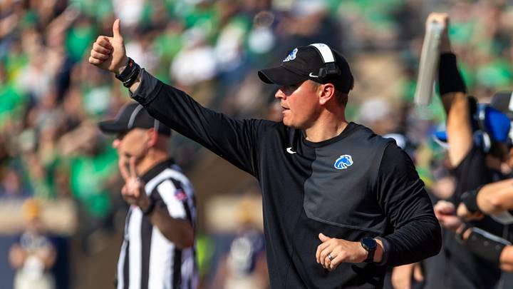 Boise State Broncos head coach Spencer Danielson.