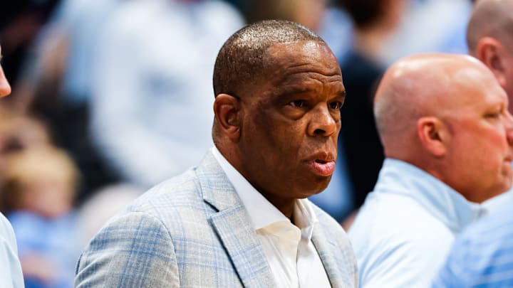 UNC basketball head coach Hubert Davis